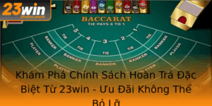 Kham Pha Chinh Sach Hoan Tra Ac Biet Tu 23Win Uu Ai Khong The Bo Lo