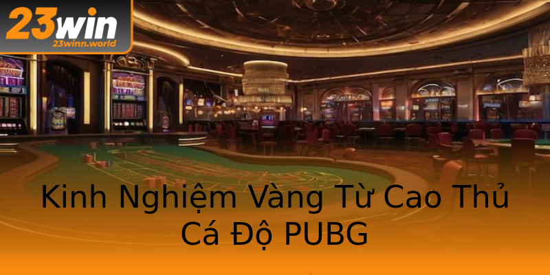 Kinh Nghiệm Vàng Từ Cao Thủ Cá Độ PUBG Kinh Nghiệm Vàng Từ Cao Thủ Cá Độ PUBG