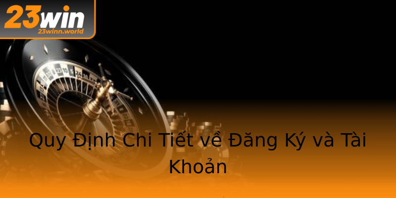 Quy Định Chi Tiết về Đăng Ký và Tài Khoản Quy Định Chi Tiết về Đăng Ký và Tài Khoản